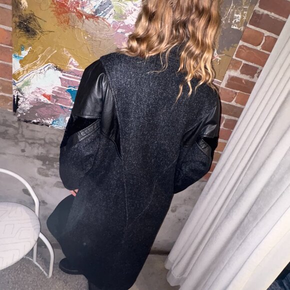 Vintage 80s Editions Long Dolman Sleeve Coat - Picture 4 of 8